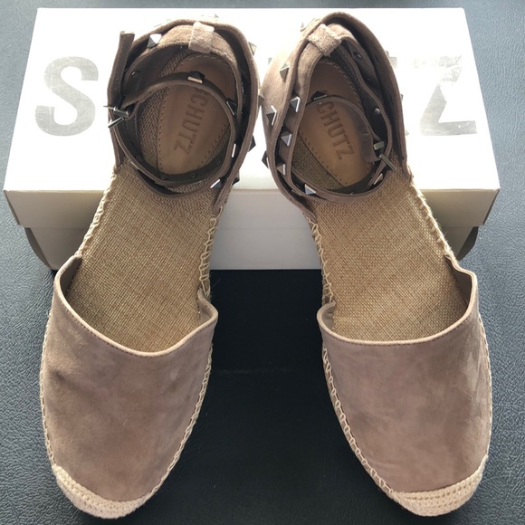 Schutz Studded Strap Espadrille - Picture 1 of 4